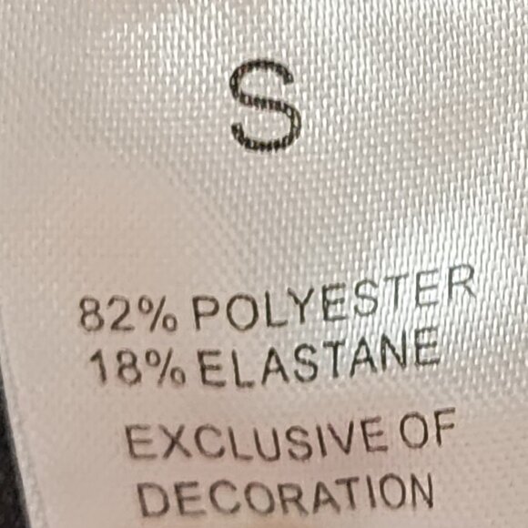 Rotita Navy Peacock Tropical Trees Print Surplice Poly Elastane Tankini Set Sz S - Picture 15 of 16